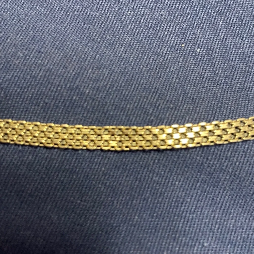 14K Gold Box Link Bracelet - Picture 7 of 7
